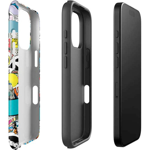 DC Comics Batman Vintage Pose Collage Art iPhone 16 Pro Max Impact Case